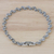 Sterling silver link bracelet, 'Waves of Thailand' - Marcasite and Sterling Silver Link Bracelet from Thailand (image 2b) thumbail