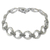 Sterling silver link bracelet, 'Blessed Moon' - Marcasite and Sterling Silver Link Bracelet from Thailand thumbail