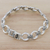 Sterling silver link bracelet, 'Blessed Moon' - Marcasite and Sterling Silver Link Bracelet from Thailand (image 2c) thumbail