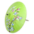 Cotton and bamboo parasol, 'Catch My Eye' - Floral Cotton and Bamboo Parasol in Spring Green (image 2b) thumbail