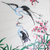 Cotton and bamboo parasol, 'Appealing Nature' - Crane-Themed Cotton and Bamboo Parasol in White