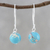 Magnesite dangle earrings, 'Fun Bubbles' - Round Magnesite Dangle Earrings from Thailand (image 2) thumbail