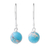 Magnesite dangle earrings, 'Fun Bubbles' - Round Magnesite Dangle Earrings from Thailand
