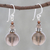 Smoky quartz beaded dangle earrings, 'Global Wonder' - Smoky Quartz Beaded Dangle Earrings from Thailand thumbail