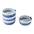 Ceramic dessert bowls, 'Blue Winds' (set of 4) - Handcrafted Blue and White Ceramic Set of Four Small  Bowls (image 2a) thumbail