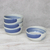 Ceramic cereal bowls, 'Blue Winds' (set of 4) - Handcrafted Blue and White Ceramic Set of Four Bowls thumbail