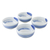 Ceramic cereal bowls, 'Blue Winds' (set of 4) - Handcrafted Blue and White Ceramic Set of Four Bowls (image 2a) thumbail