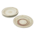 Ceramic dinner plates, 'Typhoon' - Beige and Brown Set of Four Ceramic Dinner Plates (image 2c) thumbail