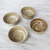 Cuencos de cereales de cerámica (juego de 4) - Juego de cuatro cuencos de cereales de cerámica hechos a mano en color beige y marrón