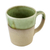 Ceramic mug, 'Green Patina' - Handcrafted Brown and Green Two-Tone Ceramic Mug (image 2d) thumbail
