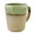 Ceramic mug, 'Green Patina' - Handcrafted Brown and Green Two-Tone Ceramic Mug (image 2e) thumbail