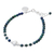 Azure-malachite beaded bracelet, 'Earthy Beauty' - Azure-Malachite Sterling Silver Beaded Charm Bracelet (image 2a) thumbail