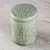 Celadon ceramic jar, 'Flora Dream' - Handmade Floral Celadon Ceramic Jar and Lid from Thailand (image 2b) thumbail