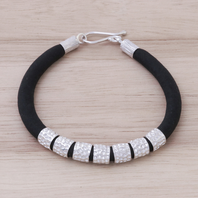 black silk choker