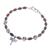 Unakite beaded charm bracelet, 'Divine Dragonfly' - Dragonfly Charm 950 Silver and Unakite Bracelet thumbail