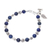 Lapis lazuli beaded bracelet, 'Floral Lapis' - Lapis Lazuli Beaded Bracelet from Thailand (image 2d) thumbail