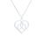 Sterling silver pendant necklace, 'Intertwined Heart' - Openwork Sterling Silver Heart Pendant Necklace