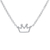 Sterling silver pendant necklace, 'Delightful Crown' - Sterling Silver Crown Pendant Necklace from Thailand