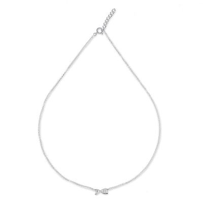 Sterling silver pendant necklace, 'The Basics of Life' - Sterling Silver Helix Pendant Necklace from Thailand
