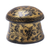 Mango wood decorative box, 'Floral Mushroom in Gold' - Lacquerware Mango Wood Decorative Box in Gold from Thailand (image 2a) thumbail