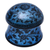 Mango wood decorative box, 'Floral Mushroom in Blue' - Lacquerware Mango Wood Decorative Box in Blue from Thailand (image 2c) thumbail