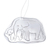 Zinn-ornamente, 'elefantenleben' (3er-satz) - handgefertigte elefantenszenen zinn-feiertagsornamente (3er-set)