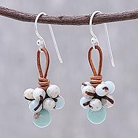 Jasper dangle earrings,