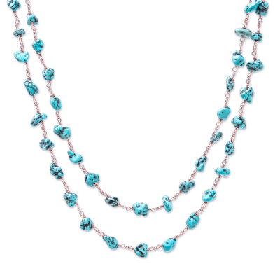 Magnesite Link Necklace from Thailand