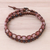 Garnet and rhodonite beaded wrap bracelet, 'Natural Charming Stones' - Garnet and Rhodonite Beaded Wrap Bracelet from Thailand (image 2) thumbail