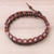 Garnet and rhodonite beaded wrap bracelet, 'Natural Charming Stones' - Garnet and Rhodonite Beaded Wrap Bracelet from Thailand (image 2b) thumbail