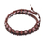 Garnet and rhodonite beaded wrap bracelet, 'Natural Charming Stones' - Garnet and Rhodonite Beaded Wrap Bracelet from Thailand (image 2d) thumbail