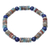 Jasper and lapis lazuli beaded stretch bracelet, 'Special Earth' - Jasper and Lapis Lazuli Beaded Stretch Bracelet