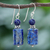 Lapis lazuli dangle earrings, 'Blue Marvel' - Lapis Lazuli Dangle Earrings from Thailand