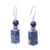 Lapis lazuli dangle earrings, 'Blue Marvel' - Lapis Lazuli Dangle Earrings from Thailand (image 2a) thumbail