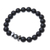 Onyx beaded stretch bracelet, 'Black Sky' - Black Onyx Beaded Stretch Bracelet from Thailand (image 2d) thumbail