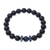 Onyx and tiger's eye beaded stretch bracelet, 'Black Sky' - Black Onyx and Blue Tiger's Eye Beaded Stretch Bracelet (image 2a) thumbail