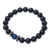 Onyx and tiger's eye beaded stretch bracelet, 'Black Sky' - Black Onyx and Blue Tiger's Eye Beaded Stretch Bracelet (image 2d) thumbail