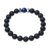 Onyx and tiger's eye beaded stretch bracelet, 'Black Sky' - Black Onyx and Blue Tiger's Eye Beaded Stretch Bracelet (image 2e) thumbail