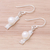 Cultured pearl dangle earrings, 'Modern Dew' - Modern Cultured Pearl Dangle Earrings from Thailand