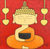 'Calmly Buddha' - Signiertes Naif-Gemälde eines meditierenden Buddha