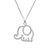 Sterling silver pendant necklace, 'Stunning Elephant' - Sterling Silver Elephant Pendant Necklace from Thailand