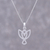 Sterling silver pendant necklace, 'Gleaming Bird' - Sterling Silver Bird Pendant Necklace from Thailand