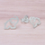 Sterling silver stud earrings, 'Elephant Trumpet' - Sterling Silver Elephant Stud Earrings from Thailand (image 2b) thumbail