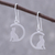 Sterling silver dangle earrings, 'Long-Tailed Cat' - Sterling Silver Cat Dangle Earrings from Thailand (image 2) thumbail
