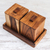 Teak wood decorative boxes, 'Teak Treasure' (pair) - Teak Wood Decorative Boxes from Thailand (Pair) (image 2b) thumbail
