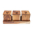 Cajas decorativas de madera de teca, (juego de 3) - Cajas decorativas de madera de teca de Tailandia (juego de 3)