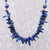 Lapis lazuli beaded necklace, 'Magnificent Waters' - Lapis Lazuli Beaded Necklace from Thailand (image 2) thumbail