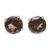 Rhodium plated smoky quartz stud earrings, 'Precious Sparkle' - Rhodium Plated Smoky Quartz Stud Earrings from Thailand (image 2a) thumbail