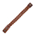 Men's leather braided wristband bracelet, 'Love Weave in Sepia' - Men's Leather Braided Wristband Bracelet in Sepia (image 2f) thumbail