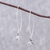 Silver dangle earrings, 'Karen Swirl' - Spiral Motif Karen Silver Dangle Earrings from Thailand (image 2) thumbail